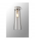 Freedom Ceiling Lamp E27 With Large Clear Cylindrical Cone Glass White Marble Clear-3