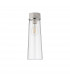 Freedom Ceiling Lamp E27 With Large Clear Cylindrical Cone Glass White Marble Clear-4