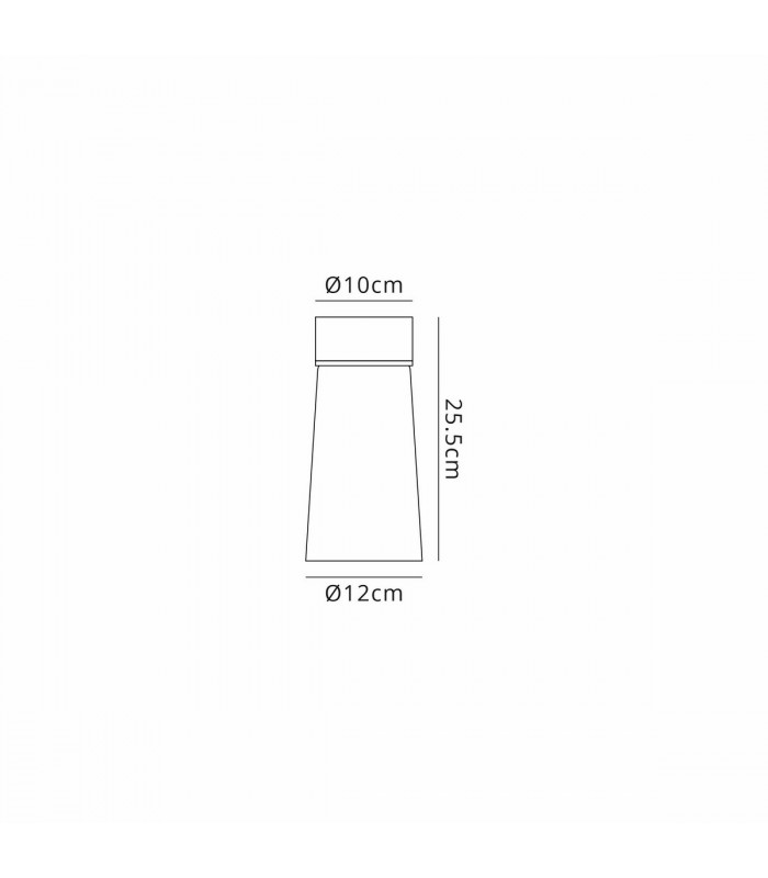 Freedom Ceiling Lamp E27 With Small Opal Cylindrical Cone Glass Teak Opal Matt Black-2