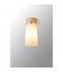 Freedom Ceiling Lamp E27 With Small Opal Cylindrical Cone Glass Teak Opal Matt Black-3