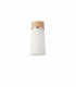 Freedom Ceiling Lamp E27 With Small Opal Cylindrical Cone Glass Teak Opal Matt Black-4