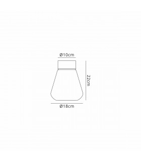 Freedom Ceiling Lamp E27 With Kite Opal Glass Brass Opal-2
