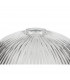 Dresden Flush Ceiling Lamp E27 With Dome 30cm Glass Shade Matt Black Clear-4