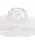 Dresden Flush Ceiling Lamp E27 With Flat Round 30cm Glass Shade Matt Black Clear-4