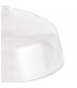 Dresden Flush Ceiling Lamp E27 With Flat Round 30cm Glass Shade Matt Black Clear-6
