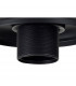 Dresden Flush Ceiling Lamp E27 With Flat Round 30cm Glass Shade Matt Black Clear-10