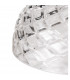 Dresden Flush Ceiling Lamp E27 With Flat Round 30cm Patterned Glass Shade Matt Black Clear-5
