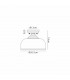 Dresden Flush Ceiling Lamp E27 With Round 26.5cm Prismatic Effect Glass Shade Matt Black Clear-2