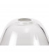 Dresden Flush Ceiling Lamp E27 With Smooth Bell 30cm Glass Shade Matt Black Clear-4