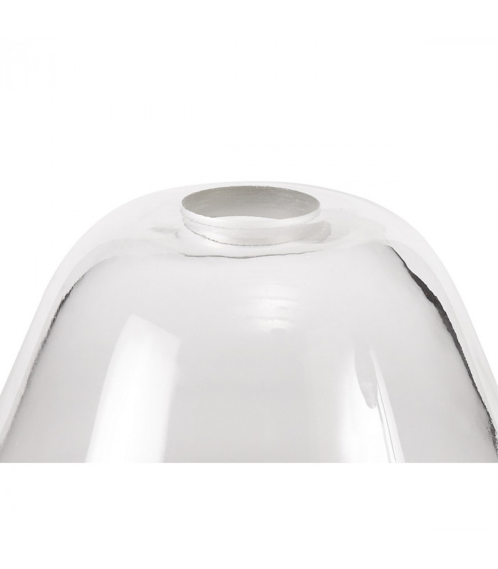 Dresden Flush Ceiling Lamp E27 With Smooth Bell 30cm Glass Shade Matt Black Clear-4