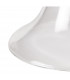 Dresden Flush Ceiling Lamp E27 With Smooth Bell 30cm Glass Shade Matt Black Clear-5