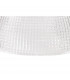 Dresden Flush Ceiling Lamp E27 With Round 30cm Prismatic Effect Glass Shade Matt Black Clear-6