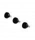 Dresden Flush Ceiling Lamp E27 With Round 31cm Metal Shade Matt Black Frosted White-5