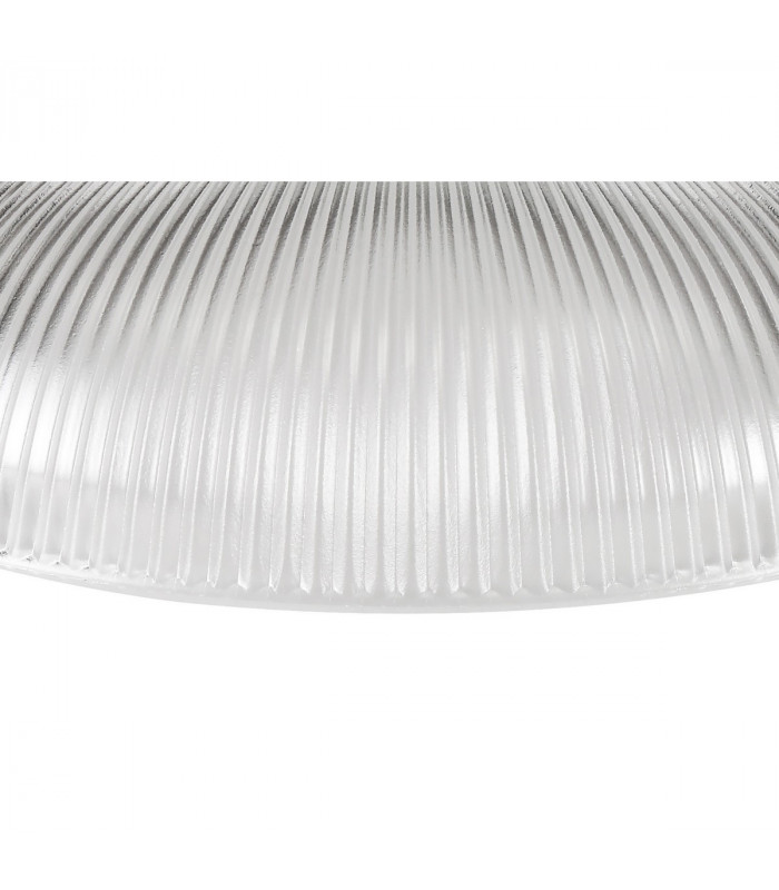 Dresden 2 Light Semi Flush Ceiling Lamp E27 With Round 30cm Glass Shade Matt Black Clear-6