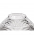 Dresden 2 Light Semi Flush Ceiling Lamp E27 With Cone 30cm Glass Shade Matt Black Clear-4