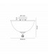 Dresden 2 Light Semi Flush Ceiling Lamp E27 With Dome 38cm Glass Shade Matt Black Clear-2