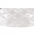 Dresden 2 Light Semi Flush Ceiling Lamp E27 With Flat Round 30cm Patterned Glass Shade Matt Black Clear-6