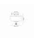 Dresden 2 Light Semi Flush Ceiling Lamp E27 With Round 26.5cm Prismatic Effect Glass Shade Matt Black Clear-2