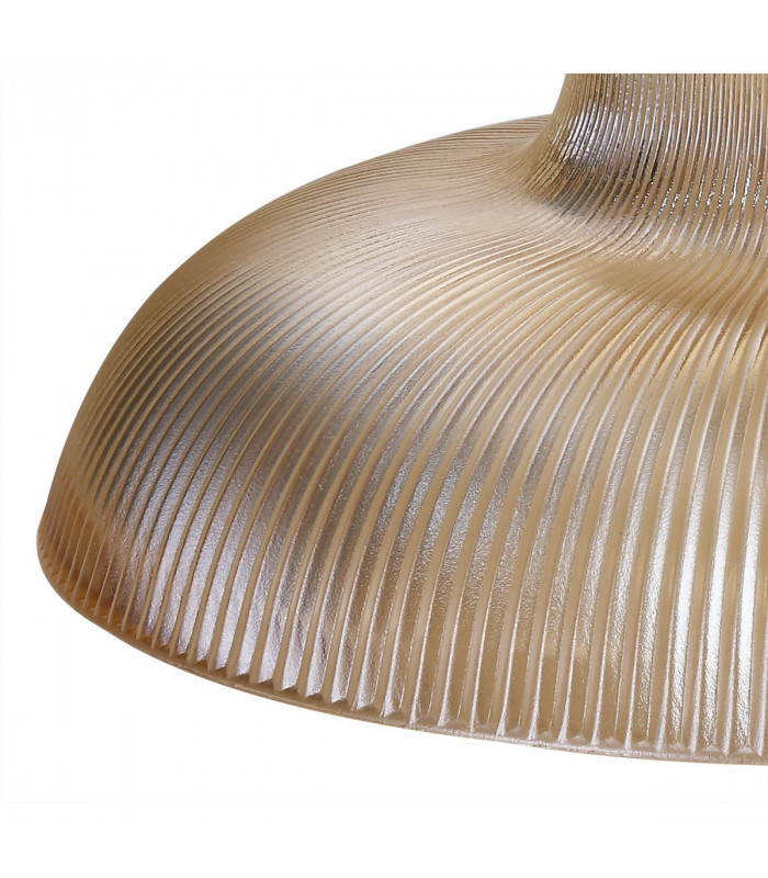 Dresden 2 Light Semi Flush Ceiling Lamp E27 With Round 30cm Glass Shade Antique Brass Amber-5