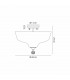 Dresden 2 Light Semi Flush Ceiling Lamp E27 With Flat Round 38cm Glass Shade Antique Brass Clear-2