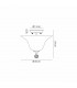 Dresden 2 Light Semi Flush Ceiling Lamp E27 With Smooth Bell 30cm Glass Shade Antique Brass Clear-2