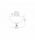 Dresden 2 Light Semi Flush Ceiling Lamp E27 With Round 30cm Prismatic Effect Glass Shade Antique Brass Clear-2