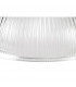 Dresden 2 Light Semi Flush Ceiling Lamp E27 With Dome 30cm Glass Shade Graphite Clear-6