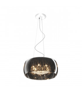 Crystal Pendant Ceiling Light Chrome 6x G9