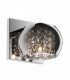 Crystal Wall Lamp Transparent Chrome 1x G9