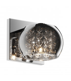 Crystal Wall Lamp Transparent Chrome 1x G9