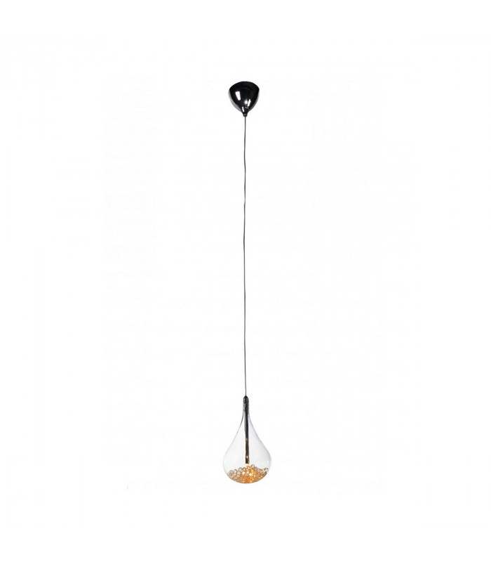 Perle Globe Pendant Ceiling Light Glass 1x G4