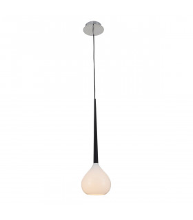 Libra Dome Pendant Ceiling Light White 1x E14