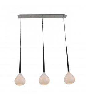 Libra Bar Pendant Ceiling Light White 3x E14