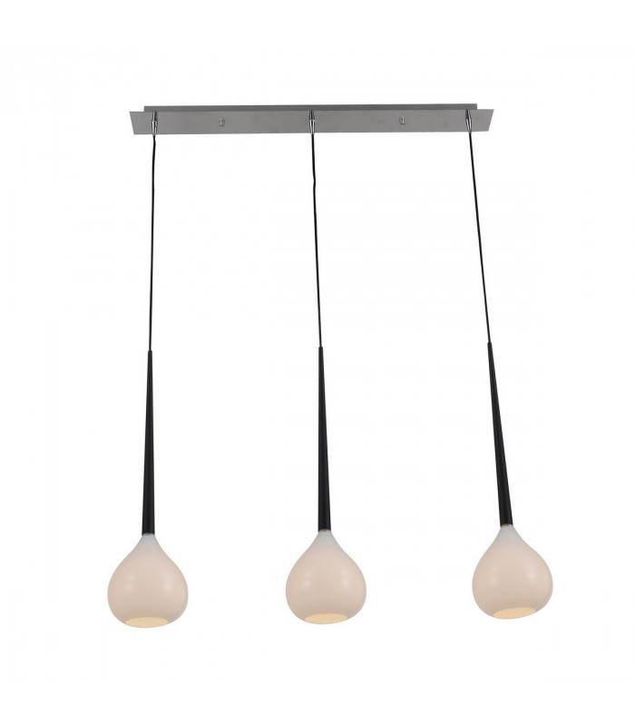 Libra Bar Pendant Ceiling Light White 3x E14