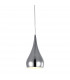 Elba Dome Pendant Ceiling Light Silver 1x E14