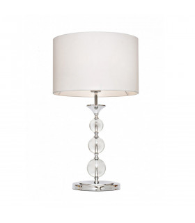 Rea Table Lamp with Round Shade White 1x E27