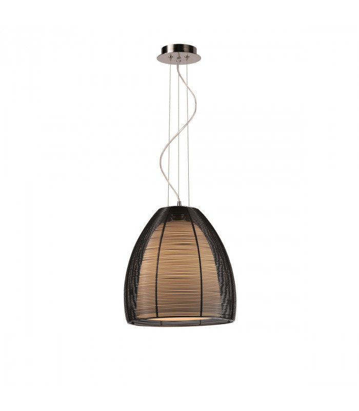 PicoLarge Dome Pendant Ceiling Light Black 1x E27