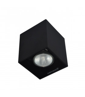 Color Surface Mounted Downlight Black 1x GU10