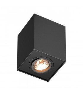 Quadro Surface Mounted Downlight Black 1x GU10