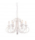 Novia Crystal Multi Arm Chandelier White 6x E14