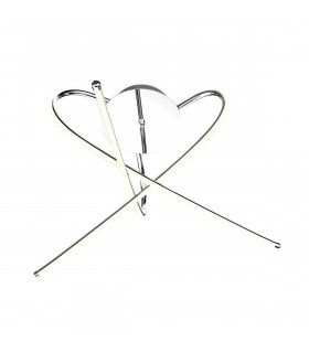 Carrello Integrated LED Semi Flush Light Chrome 3000K 1600Lm