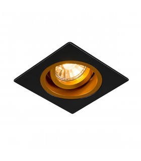 Chuck Square Recessed Downlight Gold 1x GU10
