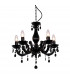 Magnolia Multi Arm Chandelier Black 5x E14