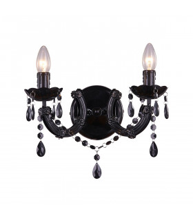 Magnolia Candle Wall Lamp Black 2x E14