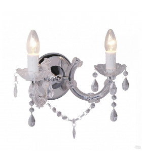 Magnolia Candle Wall Lamp Clear 2x E14
