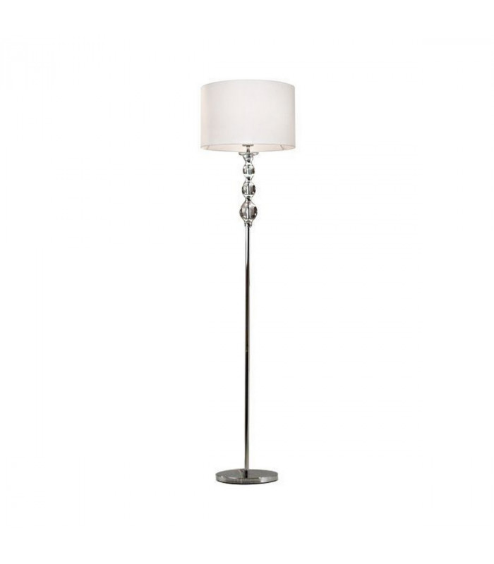 Rea Floor Lamp with Shade White 1x E27
