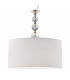 Rea Cylindrical Pendant Ceiling Light White 1x E27