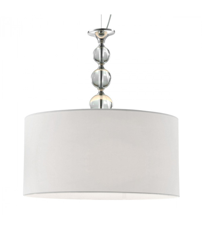 Rea Cylindrical Pendant Ceiling Light White 1x E27