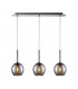 Monic Bar Pendant Ceiling Light Chrome 3x E14