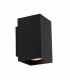 Sandy Square Up & Down Wall Lamp Black 2x GU10